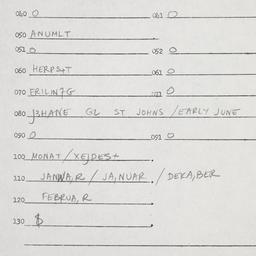 Eastern questionnaire, answ...