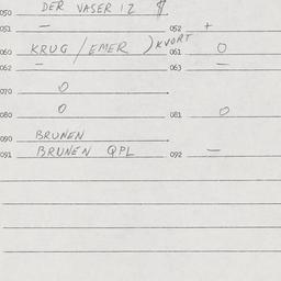 Eastern questionnaire, answ...