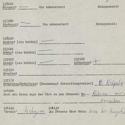 Western questionnaire, answ...