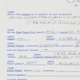 Western questionnaire, answ...