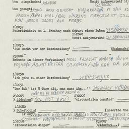 Western questionnaire, answ...