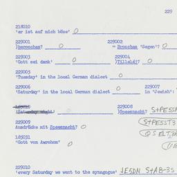 Western questionnaire, answ...