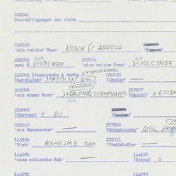 Western questionnaire, answ...
