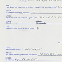 Western questionnaire, answ...