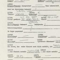 Western questionnaire, answ...