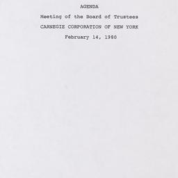 Meeting of the Board of Tru...