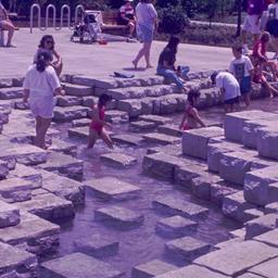 Children playing in small w...