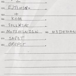 Eastern questionnaire, answ...