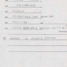 Eastern questionnaire, answ...