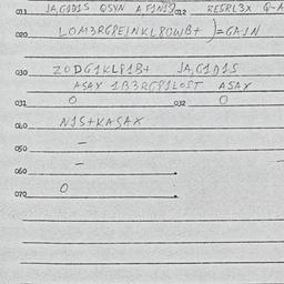 Eastern questionnaire, answ...