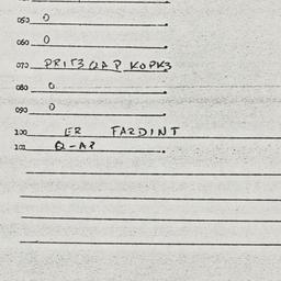 Eastern questionnaire, answ...