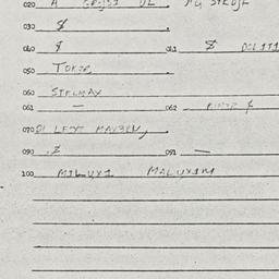 Eastern questionnaire, answ...