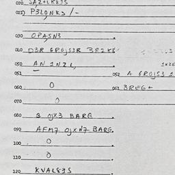 Eastern questionnaire, answ...