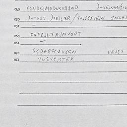 Eastern questionnaire, answ...