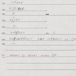 Eastern questionnaire, answ...