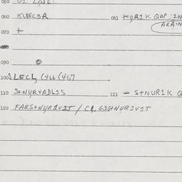 Eastern questionnaire, answ...