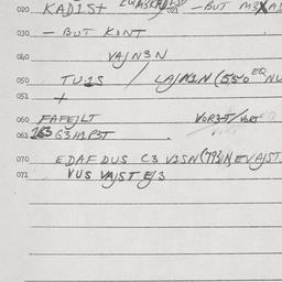 Eastern questionnaire, answ...