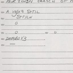 Eastern questionnaire, answ...