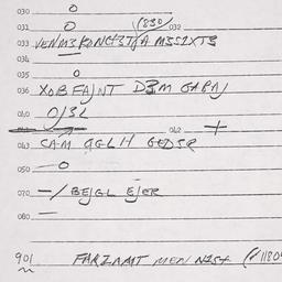 Eastern questionnaire, answ...