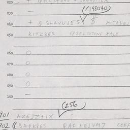 Eastern questionnaire, answ...