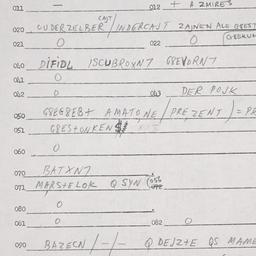Eastern questionnaire, answ...