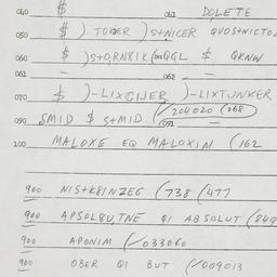Eastern questionnaire, answ...