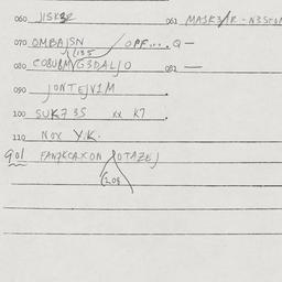 Eastern questionnaire, answ...