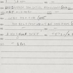 Eastern questionnaire, answ...