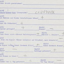 Eastern questionnaire, answ...