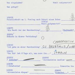 Western questionnaire, answ...