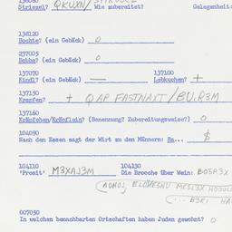 Western questionnaire, answ...