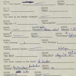 Western questionnaire, answ...