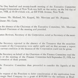 Executive Committee Meeting