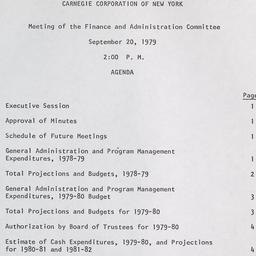 Meeting of the Finance and ...