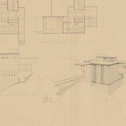 Aerial view, two plans, ele...