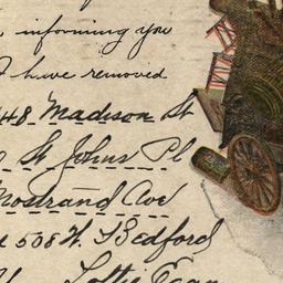 [Change of address card, 1910]