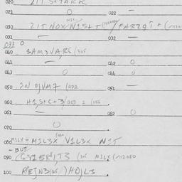 Eastern questionnaire, answ...