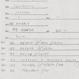 Eastern questionnaire, answ...