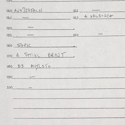 Eastern questionnaire, answ...