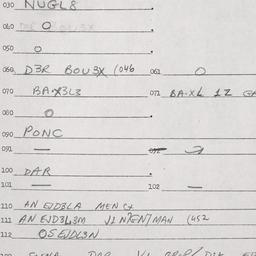 Eastern questionnaire, answ...
