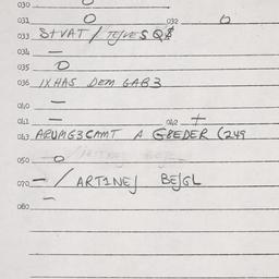 Eastern questionnaire, answ...