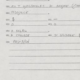 Eastern questionnaire, answ...