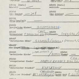Western questionnaire, answ...