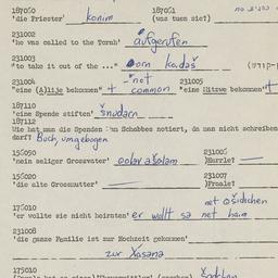 Western questionnaire, answ...
