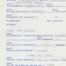 Western questionnaire, answ...