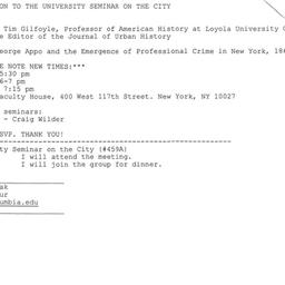 Announcements, 2005-03-31. ...