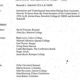 Minutes, 2005-04-07. Econom...