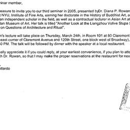 Announcements, 2005-03-24. ...