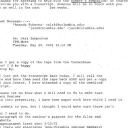 Correspondence, 2002-05-31....