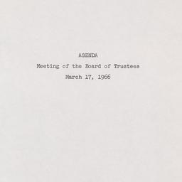 Meeting of the Board of Tru...